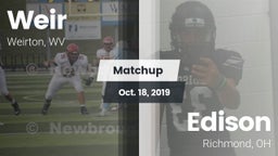 Matchup: Weir vs. Edison  2019