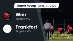 Recap: Weir  vs. Frankfort  2020