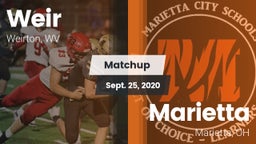 Matchup: Weir vs. Marietta  2020