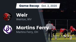 Recap: Weir  vs. Martins Ferry  2020