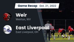 Recap: Weir  vs. East Liverpool  2022