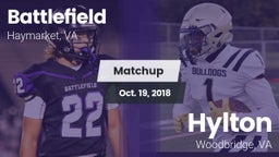 Matchup: Battlefield vs. Hylton  2018