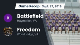 Recap: Battlefield  vs. Freedom  2019