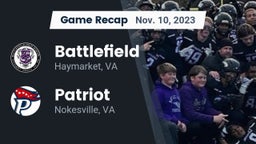 Recap: Battlefield  vs. Patriot   2023
