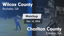 Matchup: Wilcox County vs. Charlton County  2016