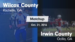 Matchup: Wilcox County vs. Irwin County  2016