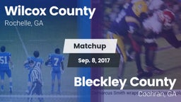 Matchup: Wilcox County vs. Bleckley County  2017