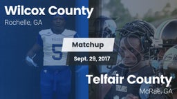 Matchup: Wilcox County vs. Telfair County  2017