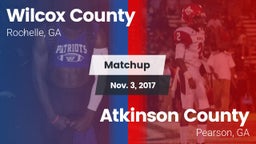 Matchup: Wilcox County vs. Atkinson County  2017
