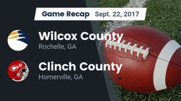 Recap: Wilcox County  vs. Clinch County  2017