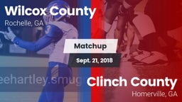 Matchup: Wilcox County vs. Clinch County  2018