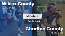 Matchup: Wilcox County vs. Charlton County  2018