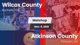 Matchup: Wilcox County vs. Atkinson County  2019