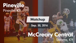 Matchup: Pineville vs. McCreary Central  2016