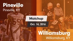 Matchup: Pineville vs. Williamsburg  2016