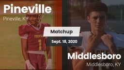 Matchup: Pineville vs. Middlesboro  2020