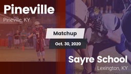 Matchup: Pineville vs. Sayre School 2020