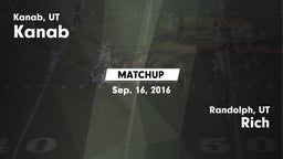 Matchup: Kanab vs. Rich  2016