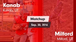 Matchup: Kanab vs. Milford  2016