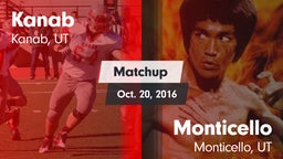 Matchup: Kanab vs. Monticello  2016