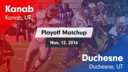 Matchup: Kanab vs. Duchesne  2016