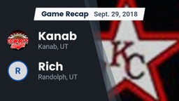 Recap: Kanab  vs. Rich  2018