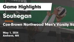 Souhegan  vs Coe-Brown Northwood Men's Varsity Volleyball Game Highlights - May 1, 2024