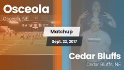Matchup: Osceola vs. Cedar Bluffs  2017