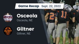 Recap: Osceola  vs. Giltner  2022