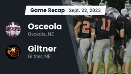 Recap: Osceola  vs. Giltner  2023