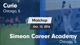 Matchup: Curie vs. Simeon Career Academy  2016