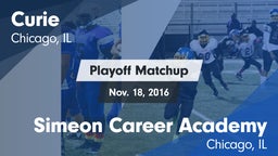 Matchup: Curie vs. Simeon Career Academy  2016