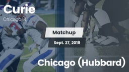 Matchup: Curie vs. Chicago (Hubbard) 2019