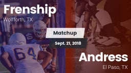 Matchup: Frenship vs. Andress  2018