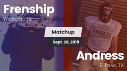 Matchup: Frenship vs. Andress  2019