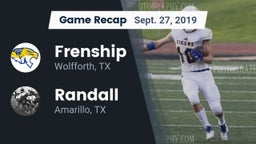 Recap: Frenship  vs. Randall  2019