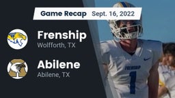 Recap: Frenship  vs. Abilene  2022