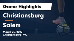 Christiansburg  vs Salem  Game Highlights - March 25, 2022