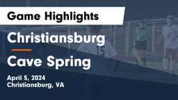 Christiansburg  vs Cave Spring  Game Highlights - April 5, 2024