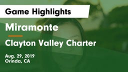 Miramonte  vs Clayton Valley Charter  Game Highlights - Aug. 29, 2019