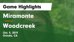 Miramonte  vs Woodcreek Game Highlights - Oct. 5, 2019