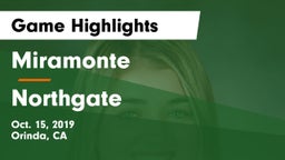 Miramonte  vs Northgate  Game Highlights - Oct. 15, 2019