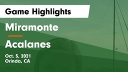 Miramonte  vs Acalanes Game Highlights - Oct. 5, 2021
