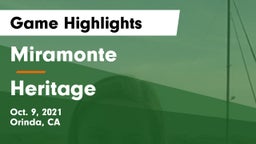 Miramonte  vs Heritage  Game Highlights - Oct. 9, 2021