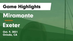 Miramonte  vs Exeter Game Highlights - Oct. 9, 2021