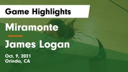 Miramonte  vs James Logan Game Highlights - Oct. 9, 2021
