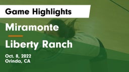 Miramonte  vs Liberty Ranch Game Highlights - Oct. 8, 2022