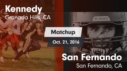 Matchup: Kennedy vs. San Fernando  2016