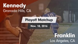 Matchup: Kennedy vs. Franklin  2016