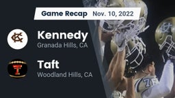 Recap: Kennedy  vs. Taft  2022
